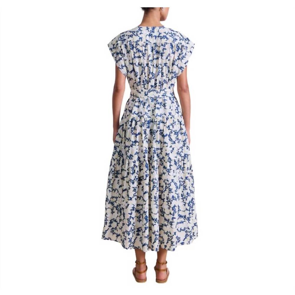 NEW APIECE APART agathe tier maxi dress in blue - Picture 3 of 3